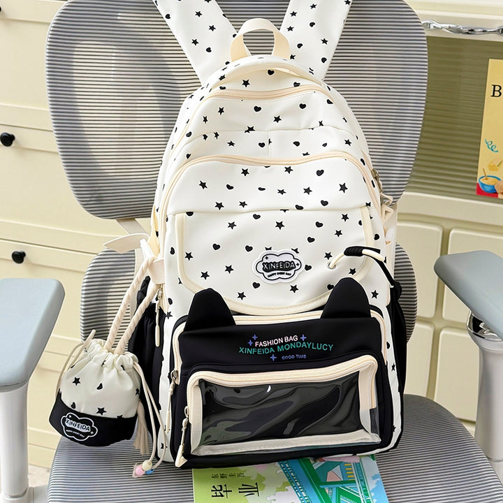 Playful Bunny Ear Design Backpack