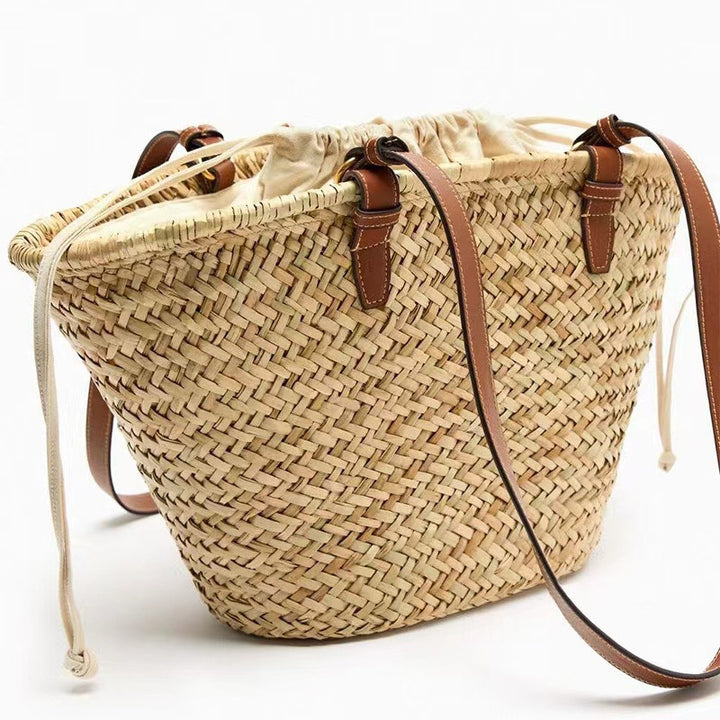Elegant Braided Beach Bag Bowlift