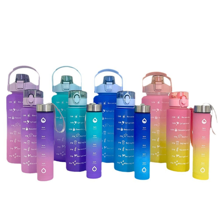 Ladies Motivating Water Bottle with Time Markers Bowlift