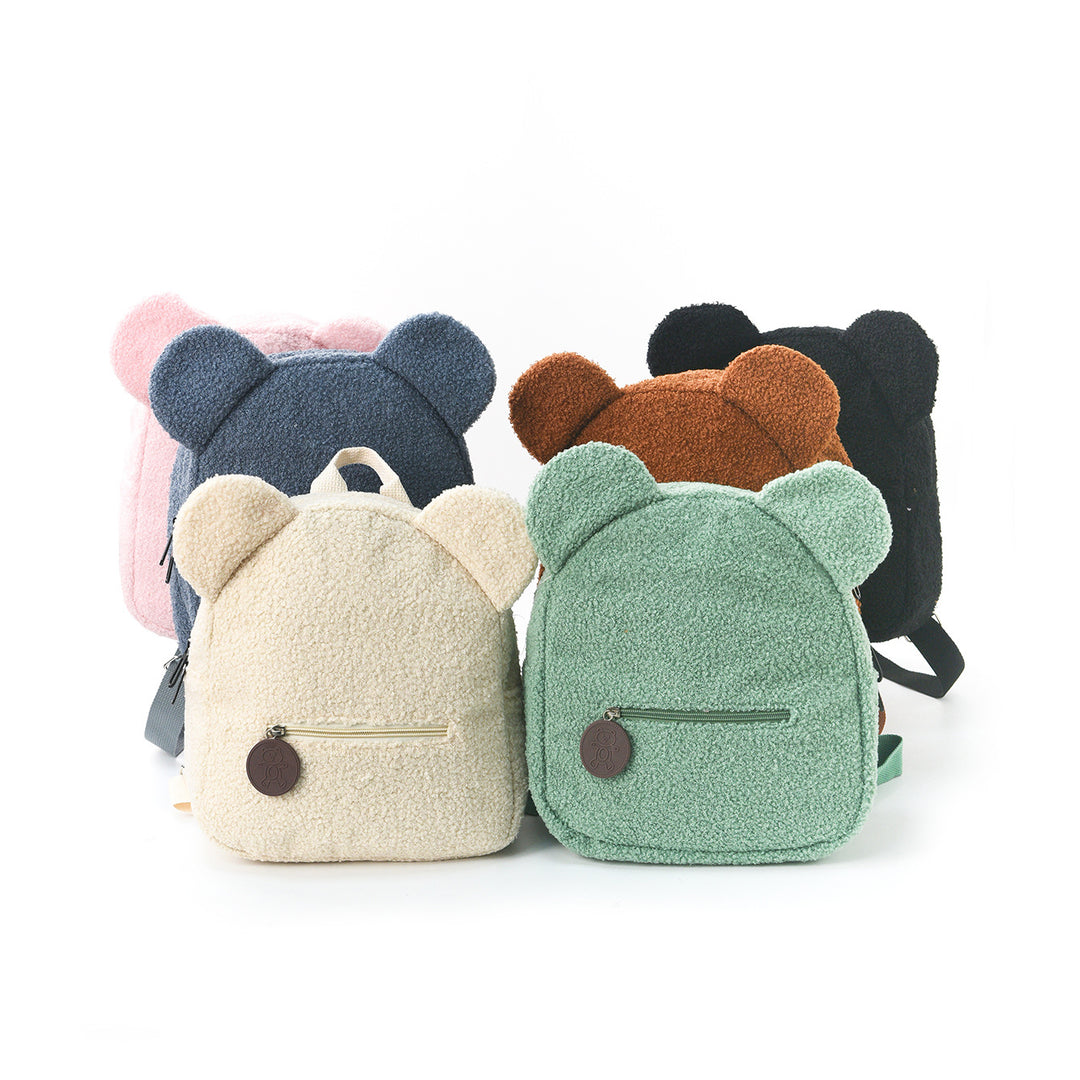 Plush Backpack with Animal Ears Bowlift