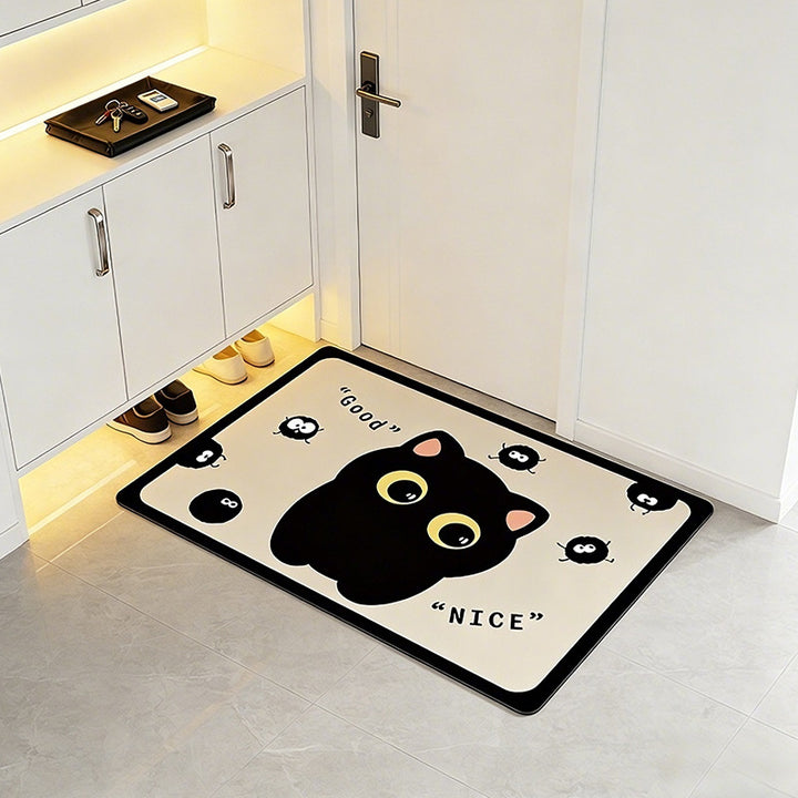 Playful Cow-Themed Bathroom Mat Bowlift
