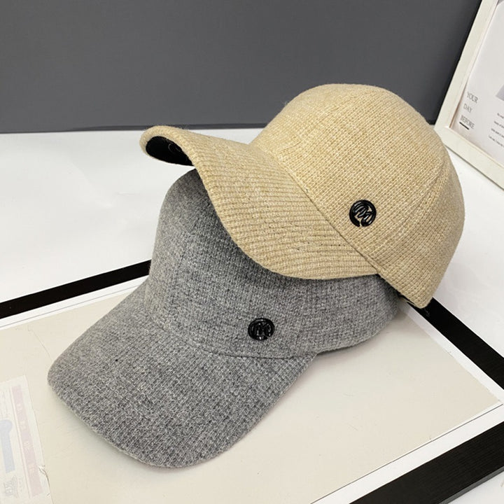 Women's Textured Cotton Baseball Cap Bowlift