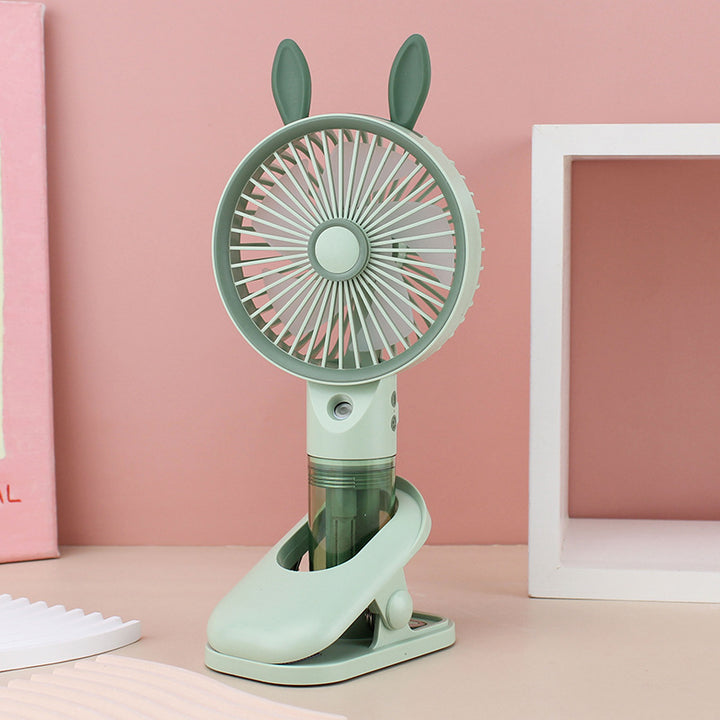 Women Portable Mini Fan with Spray Function Bowlift