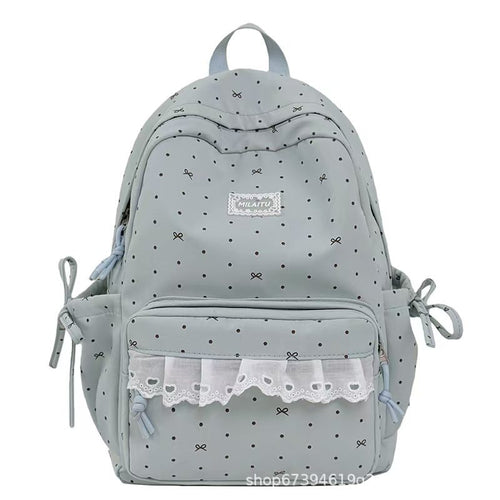 Decorative Ruffled Backpack Bowlift