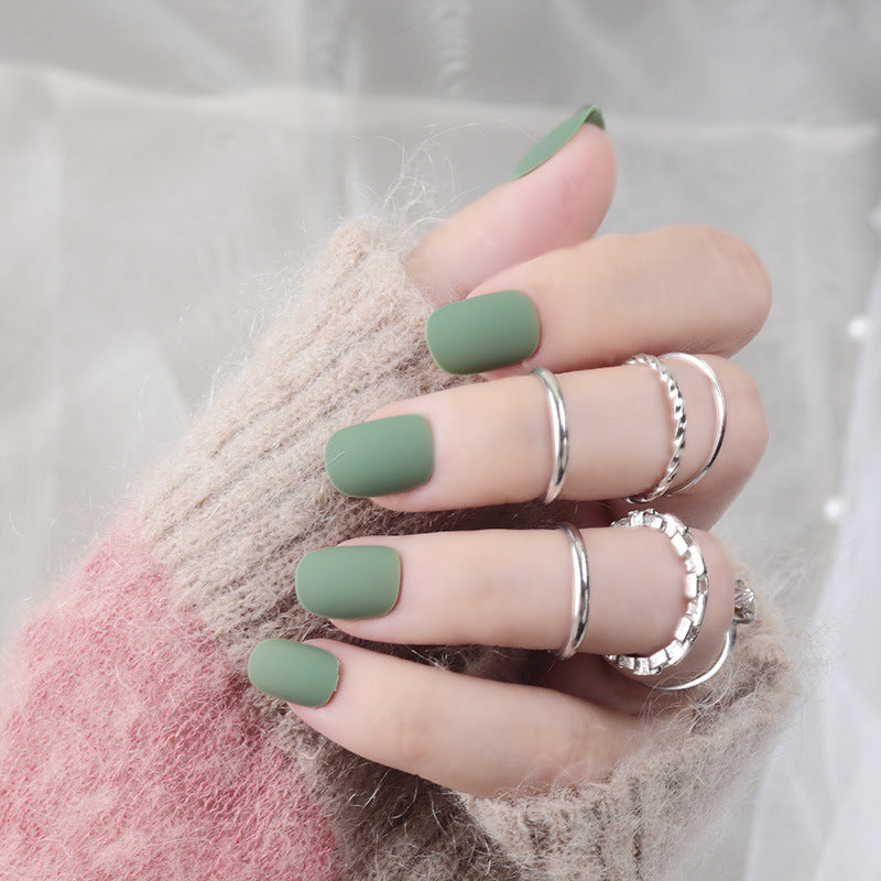 Matte Press-On Nail Set Bowlift