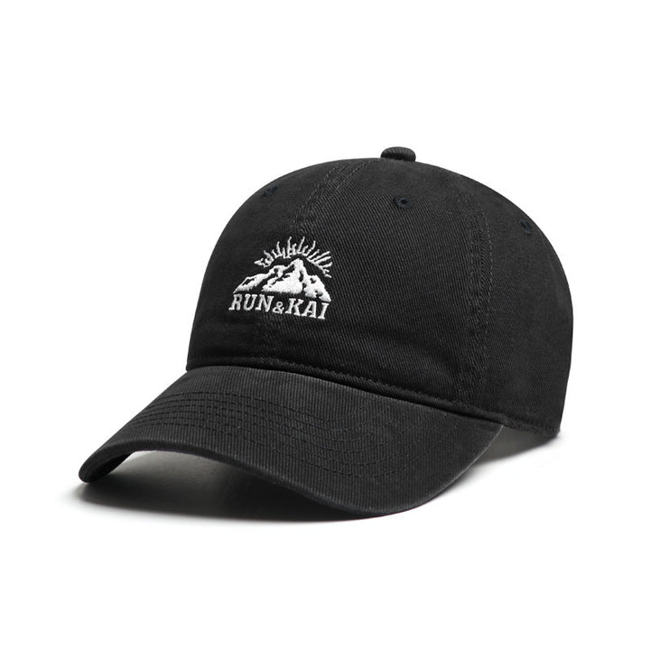Men's Casual Distressed Embroidered Cap Bowlift