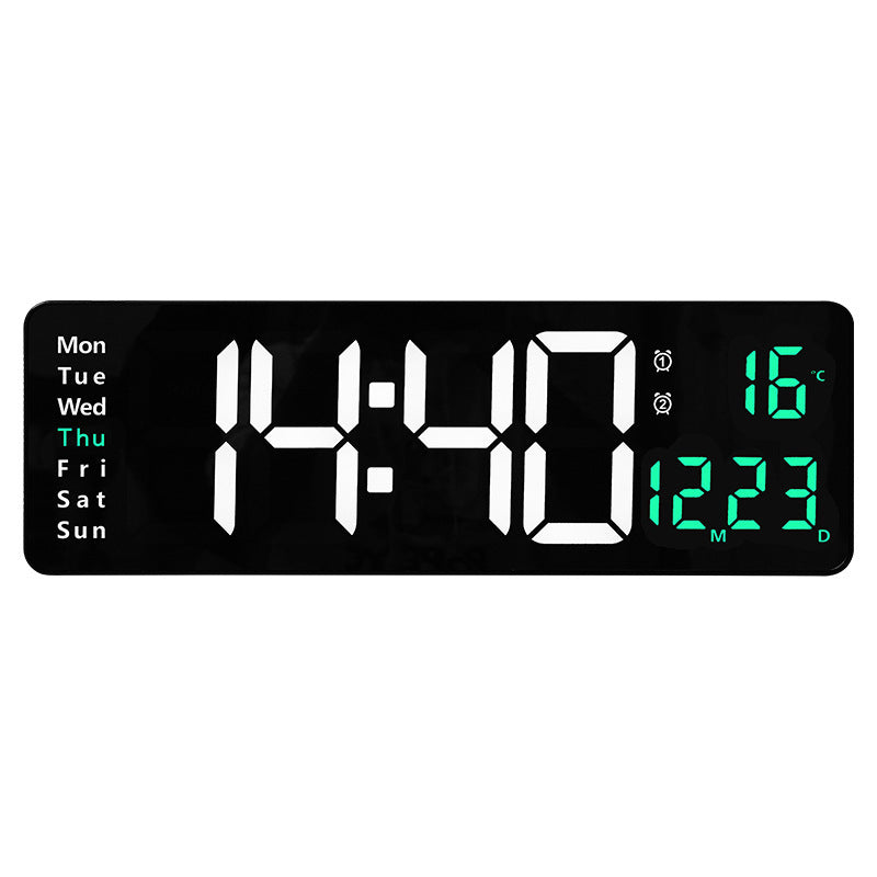 Digital wall clock with multifunctional LED display Bowlift