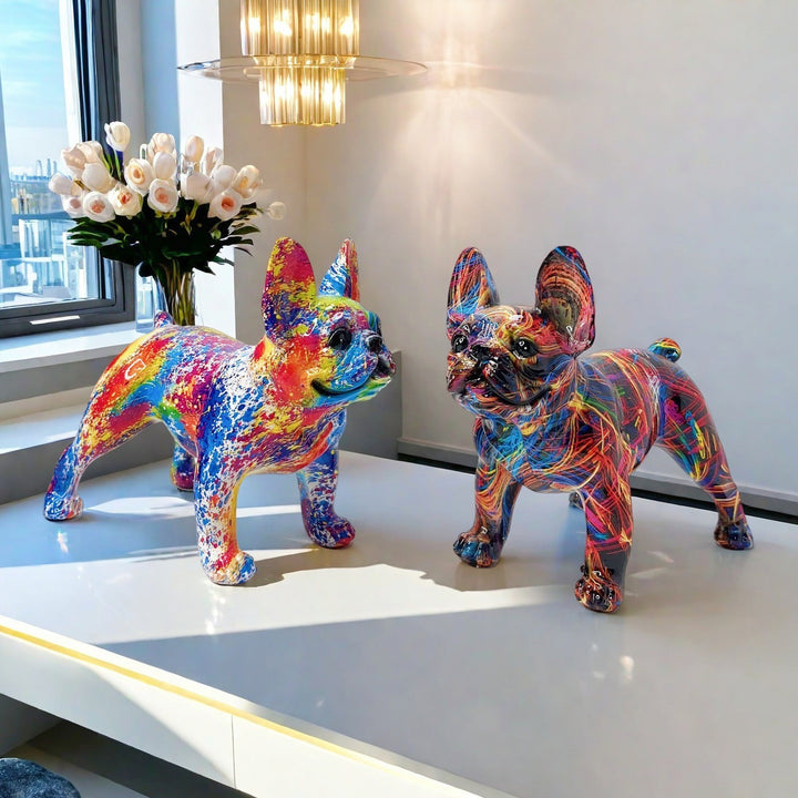 Artistic Bulldog Sculpture Bowlift