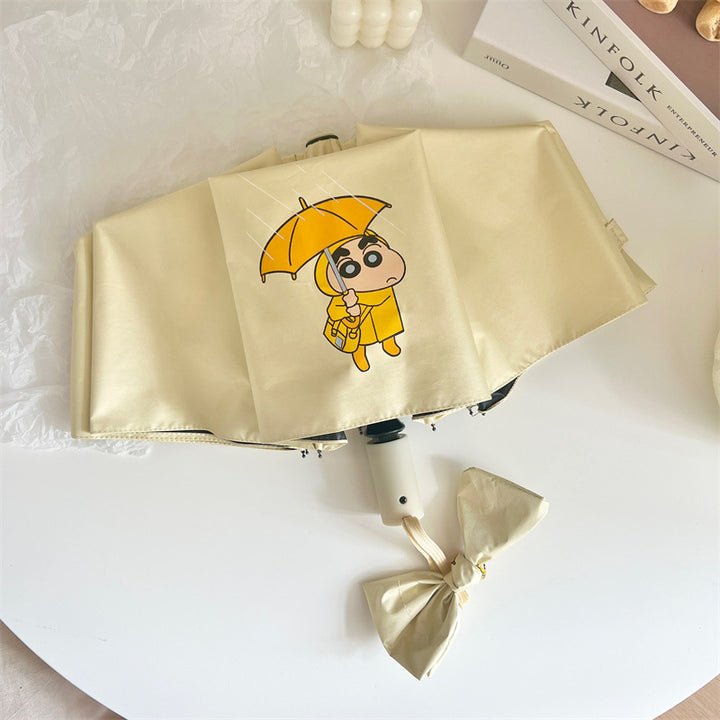 Women's folding umbrella with creative character design Bowlift