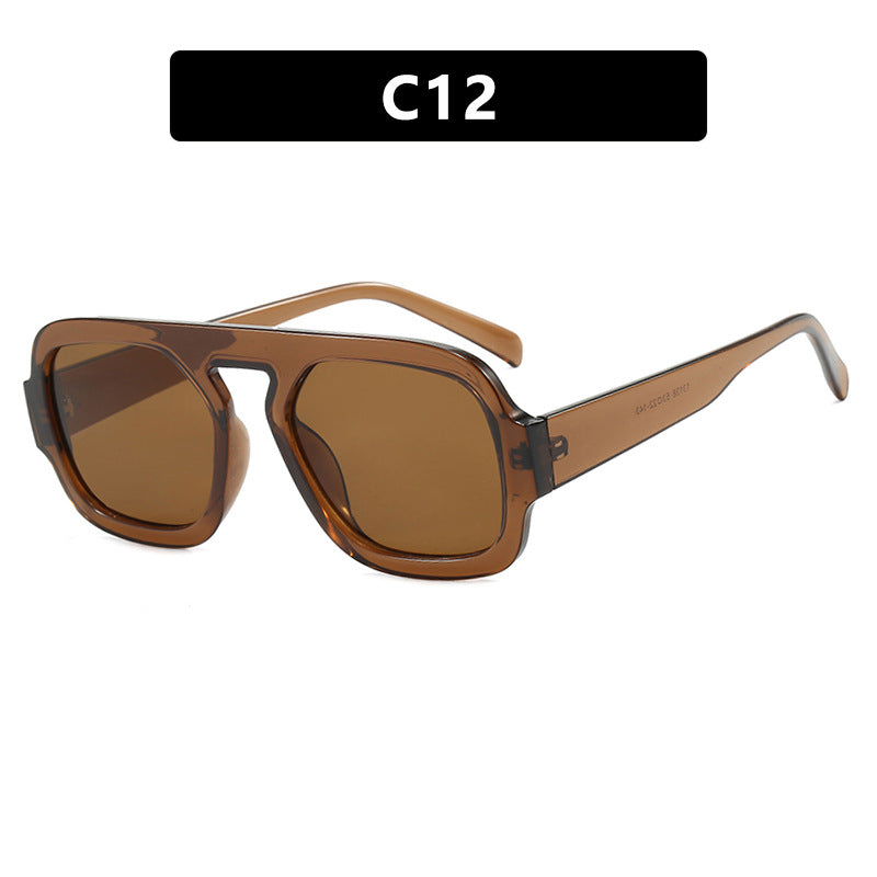 Women's trendy sunglasses with distinct angular design and UV protection Bowlift