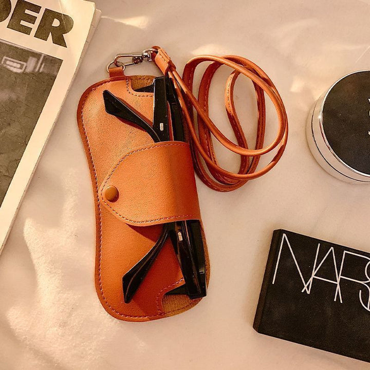 Leather Eyewear Case with Adjustable Strap Bowlift