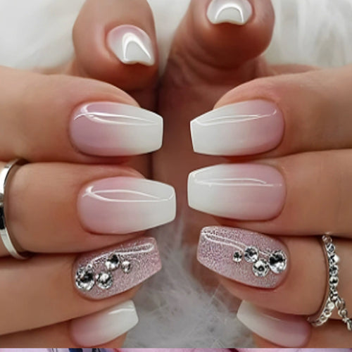 Elegant Ombre Nail Art Extensions Bowlift