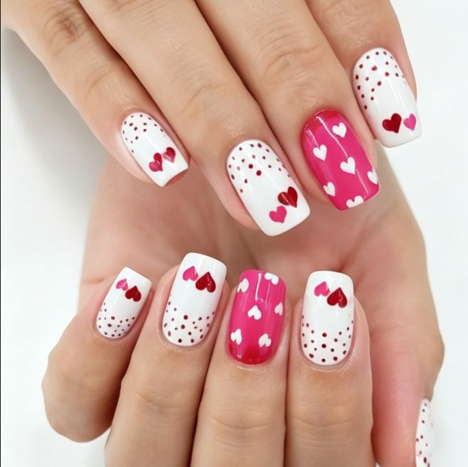 Artificial nails with modern night motif Bowlift