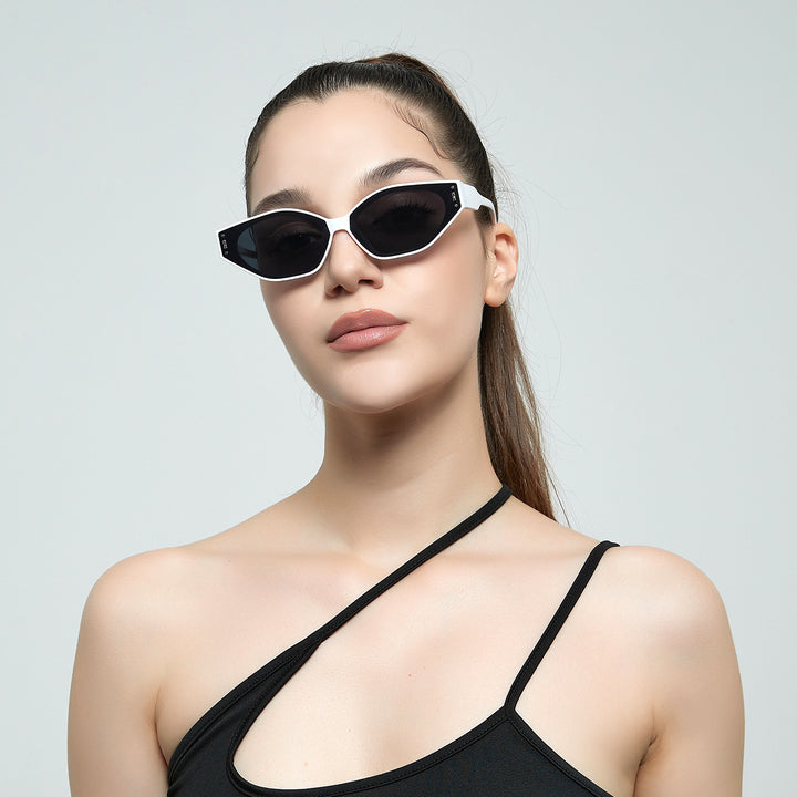 Women's geometric sunglasses in futuristic design Bowlift