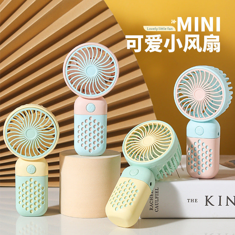 Ladies Portable Handheld Fan with Spray Function Bowlift