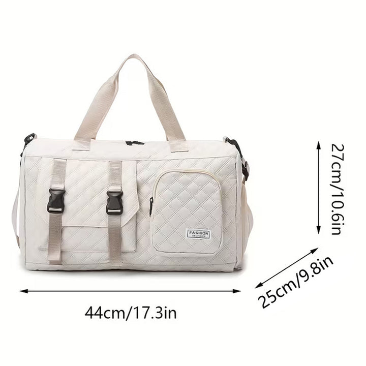 Versatile Quilted Travel Duffel Bag Bowlift