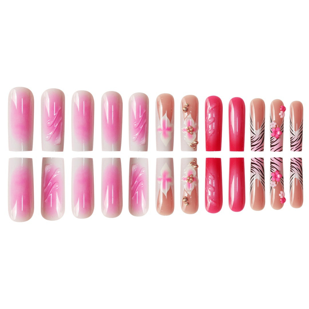 Floral 3D Nail Art Extensions Bowlift