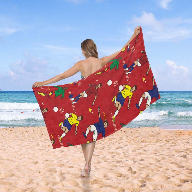 Beach towel in creative wave pattern Bowlift