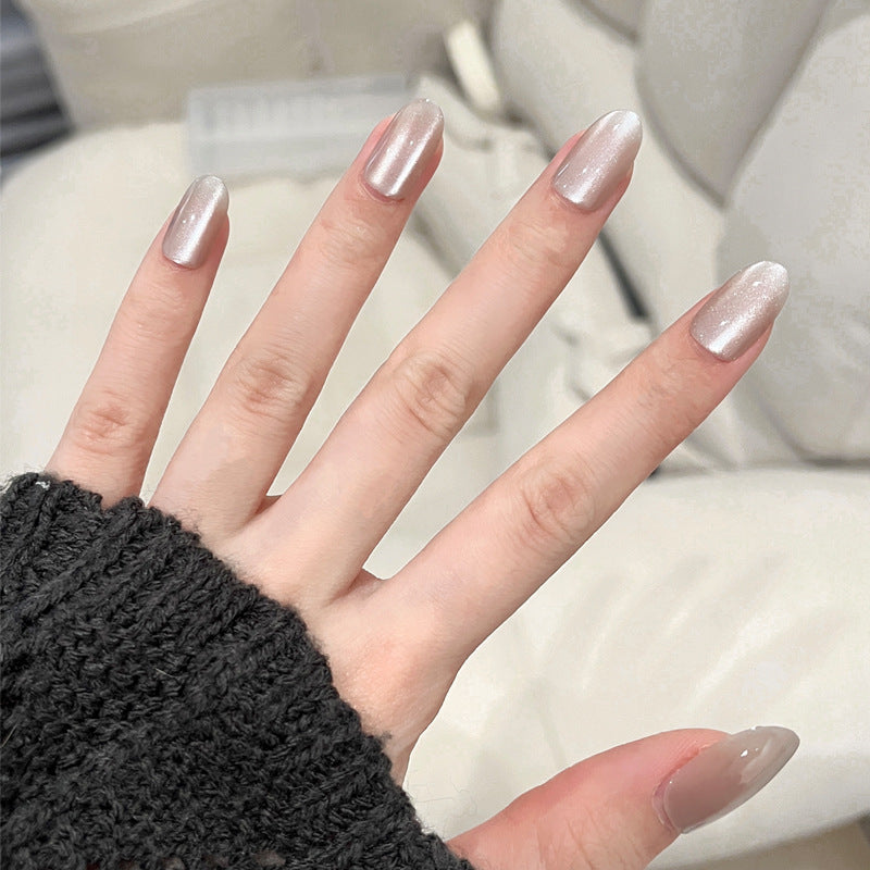 Ombre Press-On Nails with Glossy Finish Bowlift