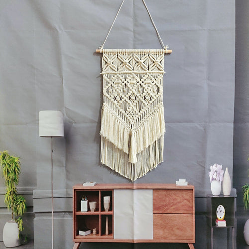 Artisan Macrame Wall Tapestry Bowlift