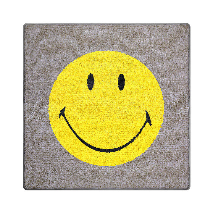 Cheerful Smile Face Bath Mat Bowlift