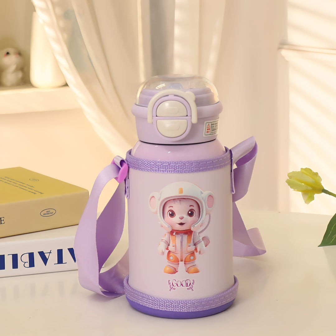 Ladies Insulated Water Bottle with Child-Friendly Design and Adjustable Carrying System Bowlift