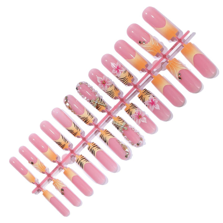Exotic Floral Nail Art Enhancements Bowlift