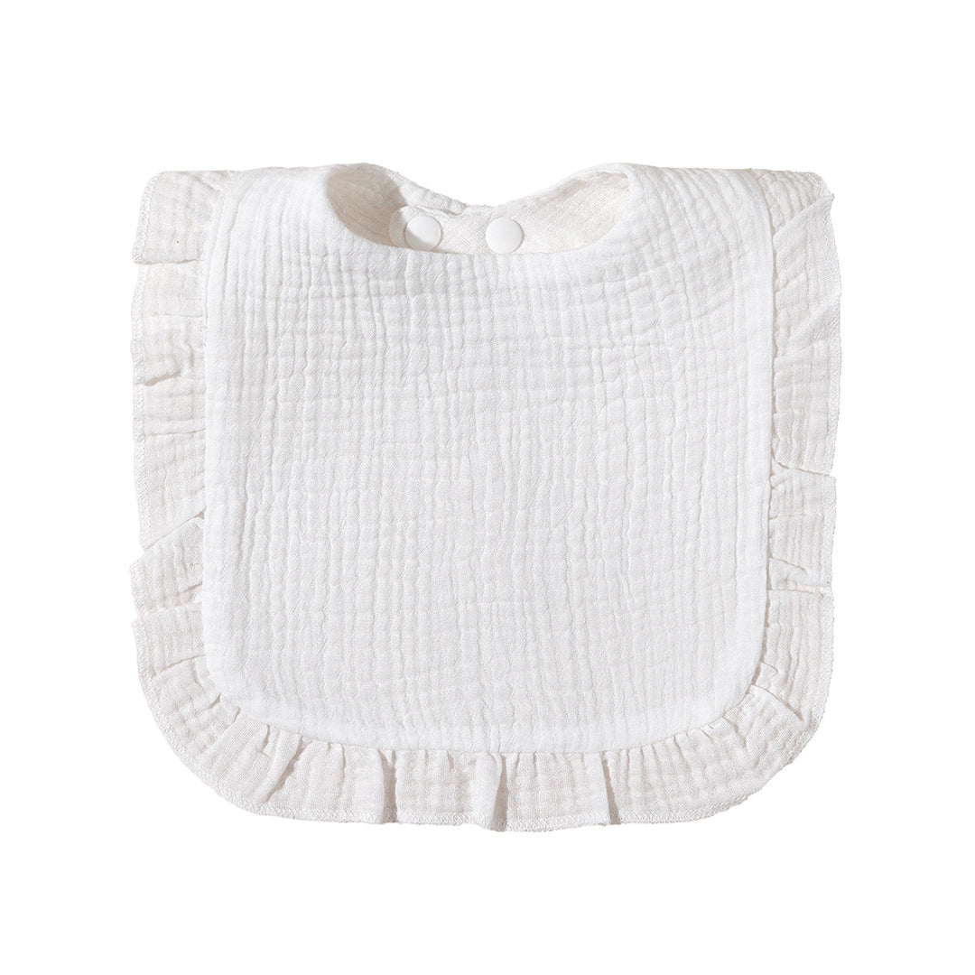 Soft Ruffled Muslin Baby Bib Bowlift