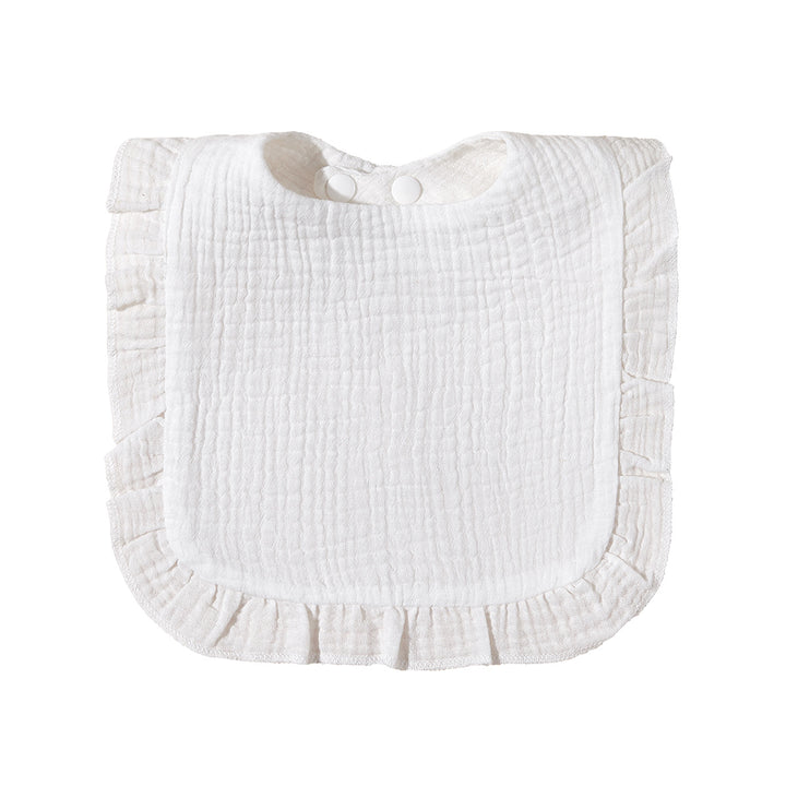 Soft Ruffled Muslin Baby Bib Bowlift