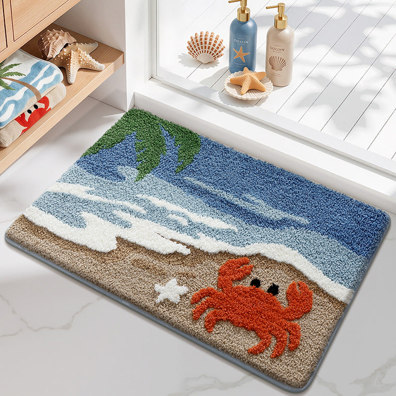 Playful Dog-Themed Bath Mat Bowlift