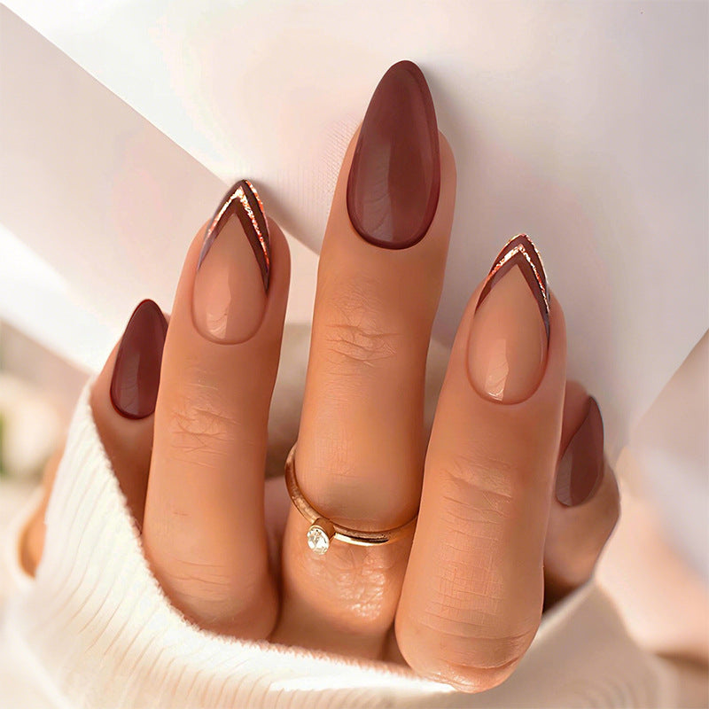 Elegant Press-On Nail Kit with Premium Glossy Finish Bowlift