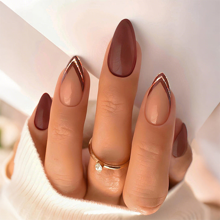 Elegant Press-On Nail Kit with Premium Glossy Finish Bowlift