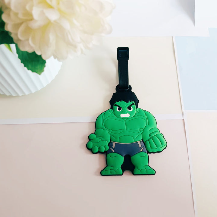 Unisex Silicone Superhero-Themed Luggage Tag Bowlift
