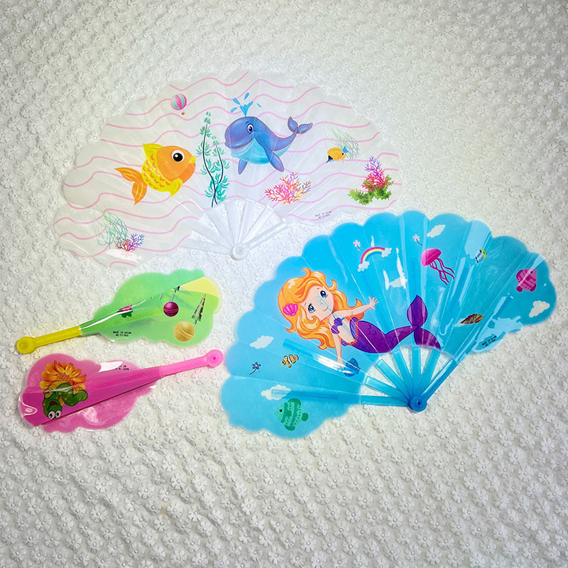 Ladies colorful folding fan Bowlift