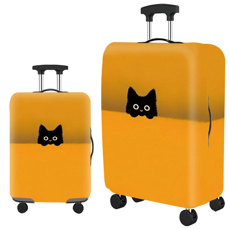 Unisex hard shell suitcase with a playful cat design Bowlift