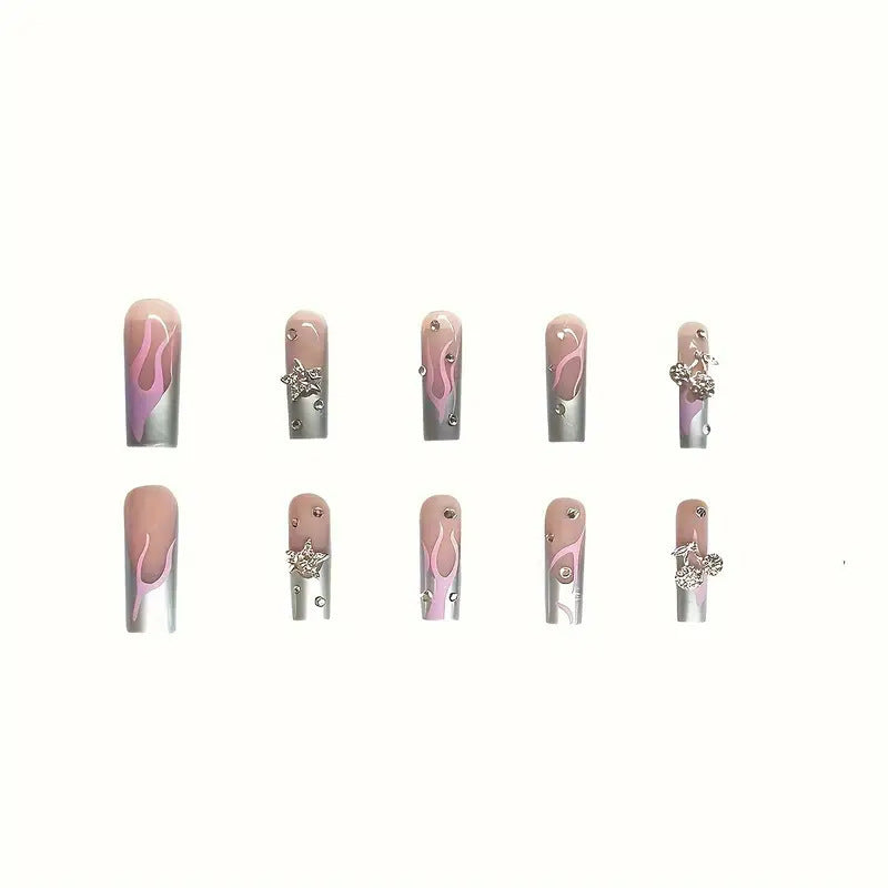 Artistic Acrylic Nail Design Bowlift