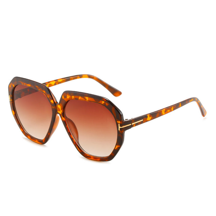 Fashion-Forward Oversized Hexagonal Sunglasses Bowlift