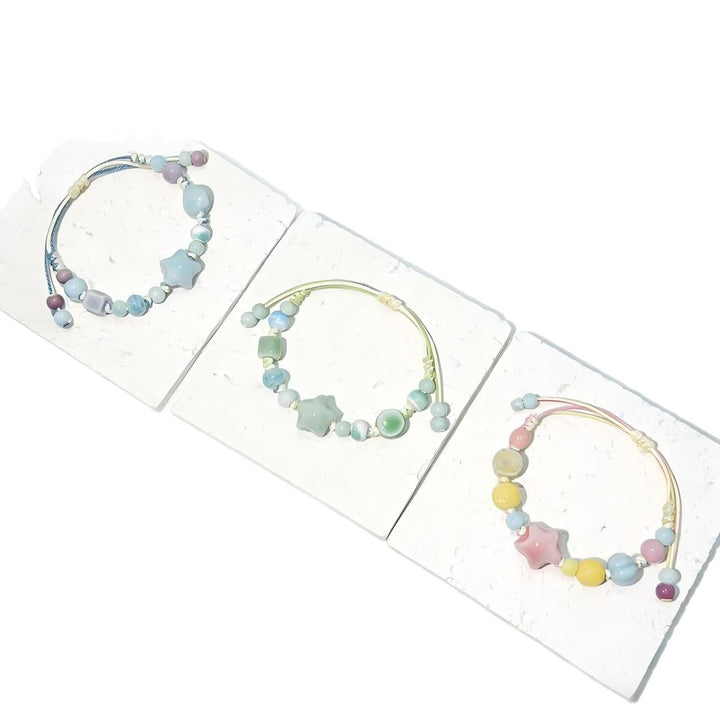 Adjustable Beaded Charm Bracelet Bowlift 1788857084