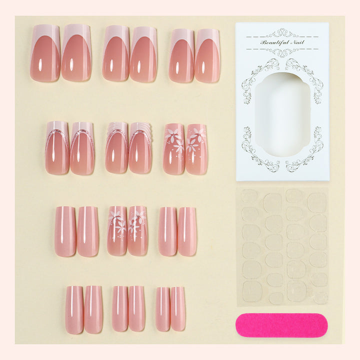 Nail art set with elegant floral designs Bowlift