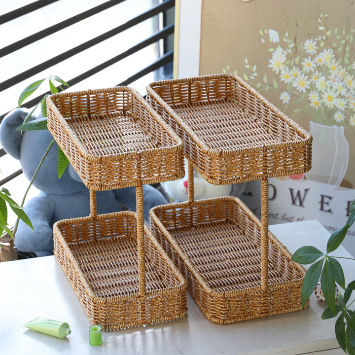 Unisex two-level storage basket Bowlift