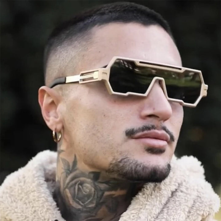 Women's futuristic sunglasses in striking hexagon design Bowlift