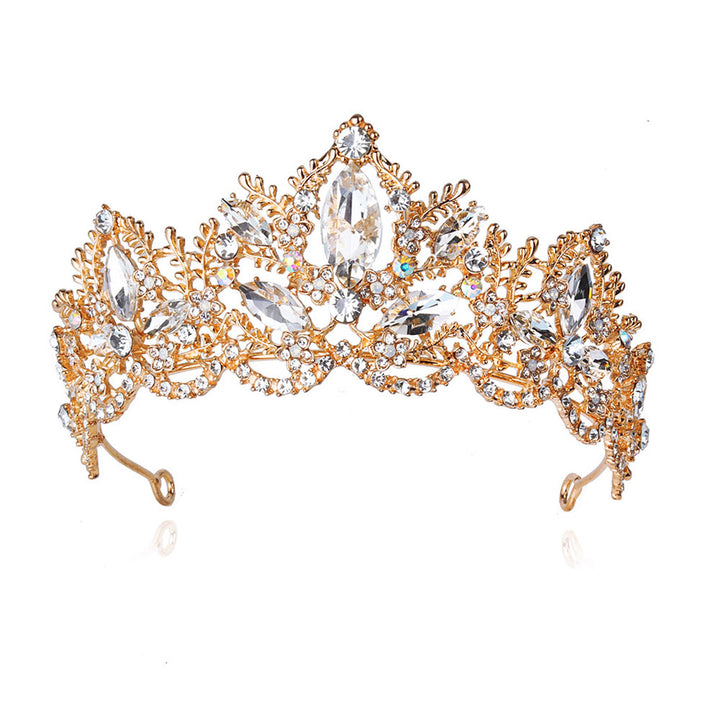 Ladies Glamorous Tiara with Sparkling Crystal Decorations Bowlift