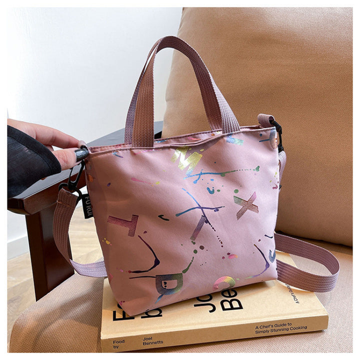 WoArtistic Patterned Mini Tote Bag Bowlift