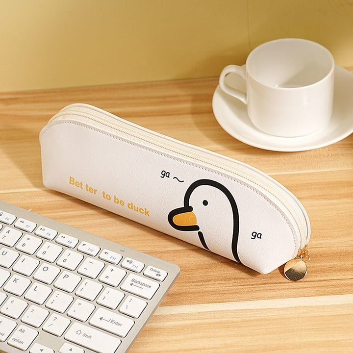 Quirky Duck-Themed Pencil Case Bowlift