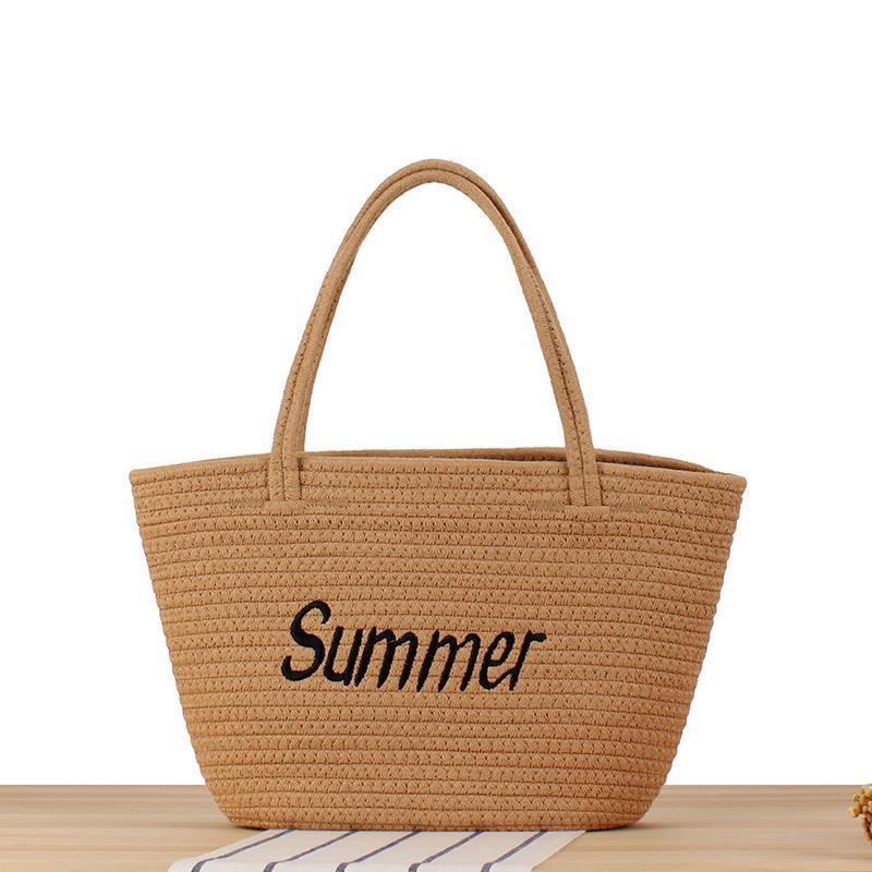 Beach bag in modern basket pattern Bowlift
