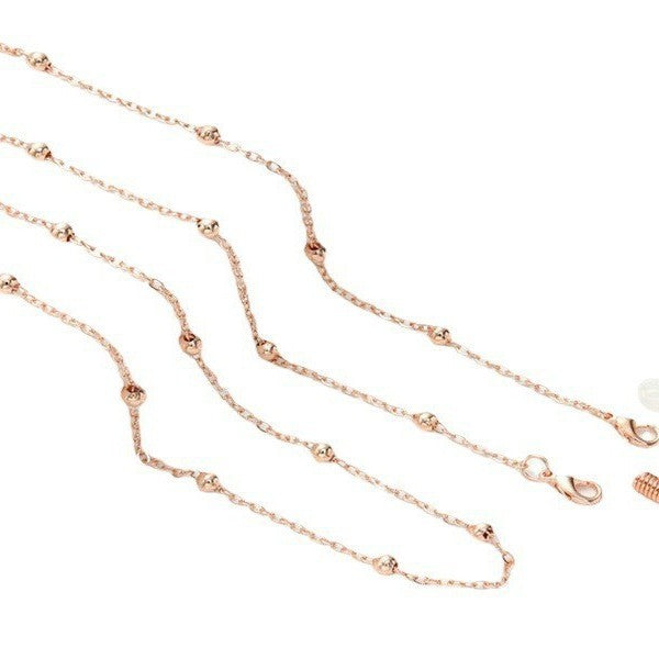Silver Beaded Eyewear Chain Bowlift