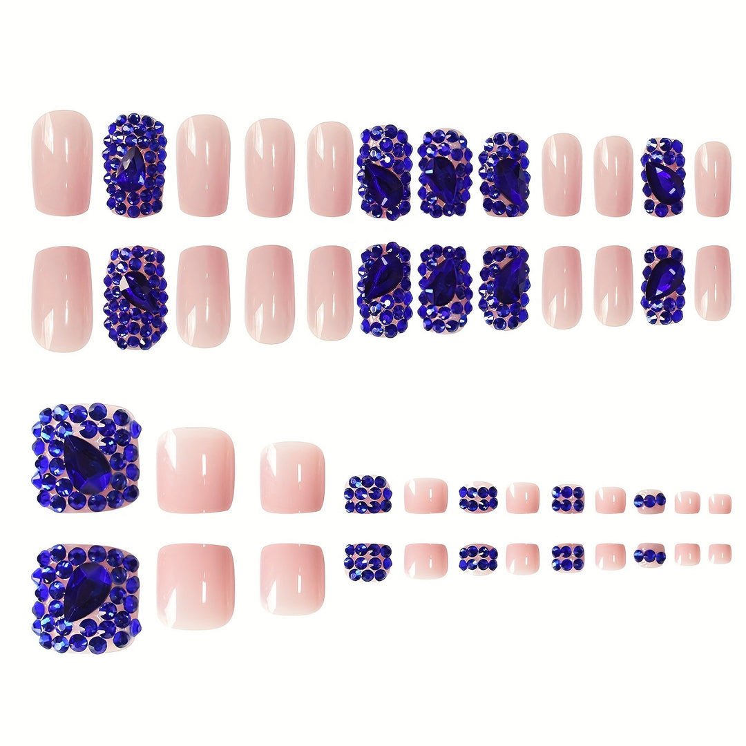 Glamorous Rhinestone Nail Art Bowlift