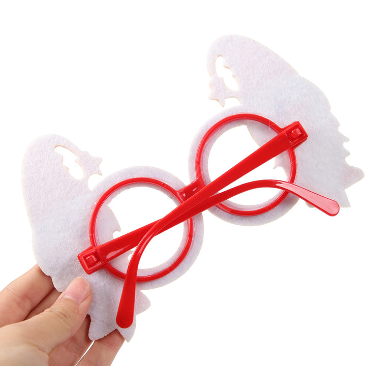 Unisex nan novelty hand-shaped patriotic party eye glasses with finger-frame design Bowlift
