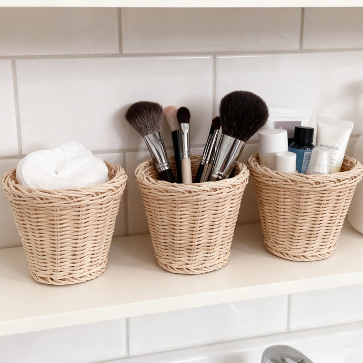 Decorative Natural Woven Fruit Storage Baskets Bowlift
