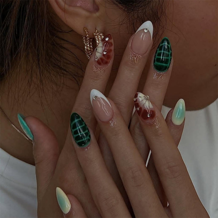 Nail art set with elegant patterns and creative designs Bowlift